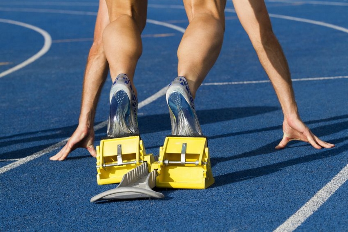Sprinter am Start