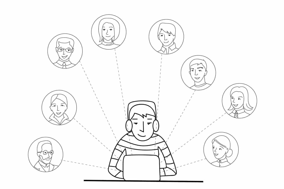 Grafik Remote Work