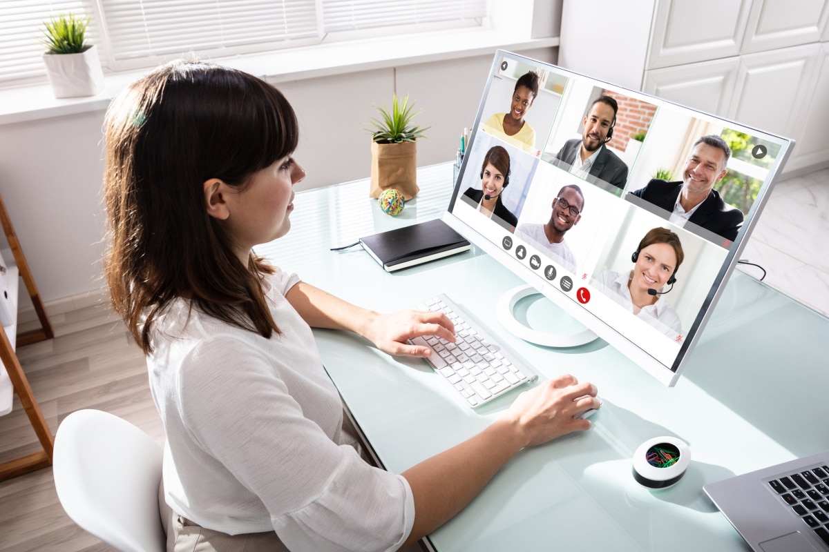 Geschäftsfrau im Homeoffice