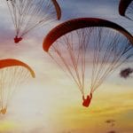 Paraglider im Team