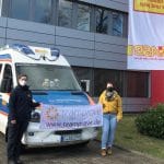 Übergabe der Teamprove-Spende an "Der Wünschewagen"