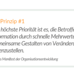 Agiles Prinzip der Organisationsentwicklung 1